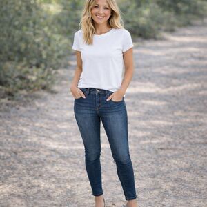 Banana Republic Premium Denim Skinny Jeans Women’s 28 Petite Dark Wash